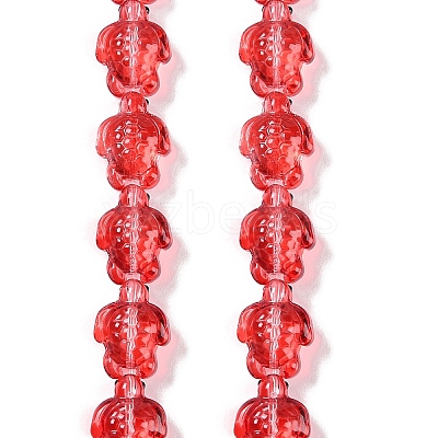 Transparent Glass Enamel Beads Strands GLAA-B021-06D-1