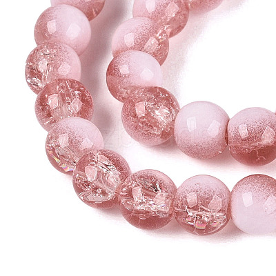 Crackle Glass Beads Strands GLAA-U001-8mm-13-1