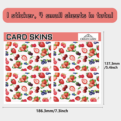 PVC Plastic Waterproof Card Stickers DIY-WH0432-081-1