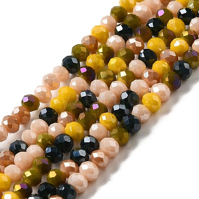 Glass Beads Strands EGLA-A034-M4mm-20-1