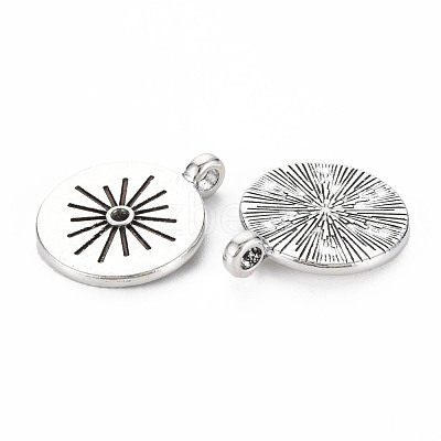 Tibetan Style Alloy Pendant Rhinestone Settings TIBEP-N010-001AS-RS-1