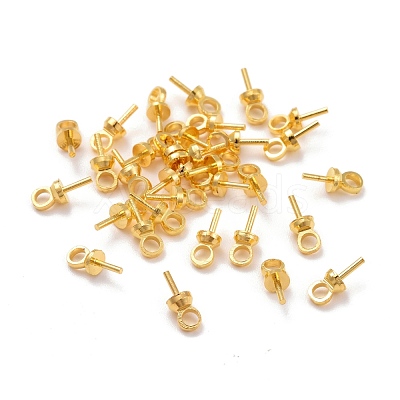 Brass Cup Peg Bails Pendants KK-Z018-01B-G-1