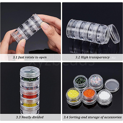 Plastic Bead Storage Containers CON-BC0005-02-1