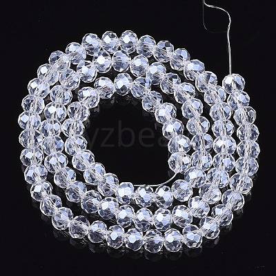 Electroplate Glass Beads Strands EGLA-A034-T1mm-A08-1