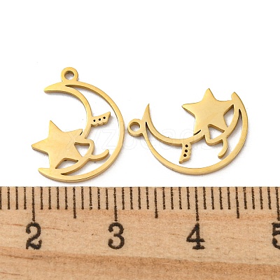 304 Stainless Steel Charms STAS-L022-215G-1