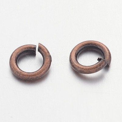 Red Copper Color Brass Open Jump Rings X-JRC5MM-R-1