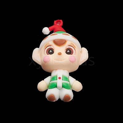 PVC Plastic Christmas Style Big Pendants PVC-O001-02K-1