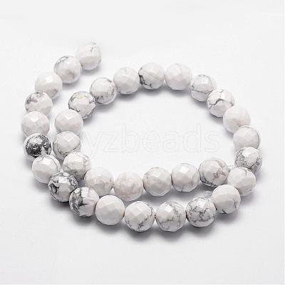 Natural Howlite Beads Strands G-D840-44-6mm-1