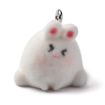 Flocky Animal Resin Pendants FIND-S001-05F-1
