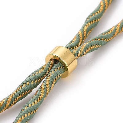 Nylon Cord Silder Bracelets MAK-C003-03G-14-1