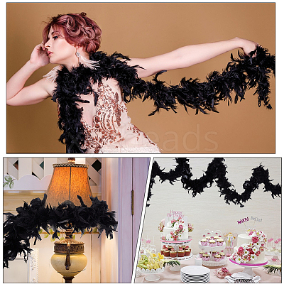 1Pc Turkey Feather Strip SRIB-GF0001-63C-1