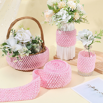 5M Elastic Polyester Ribbon Baby Headbands OHAR-GF0001-53A-01-1