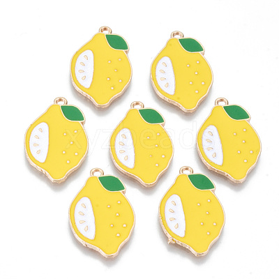 Alloy Enamel Pendants X-ENAM-T011-39KC-RS-1