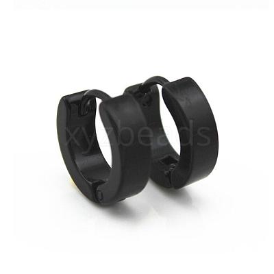 Brass Huggie Hoop Earrings EJEW-EE0002-252B-1