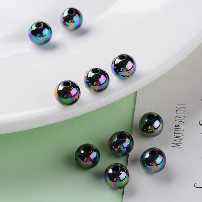 Opaque Acrylic Beads X-MACR-S370-D8mm-S002-1