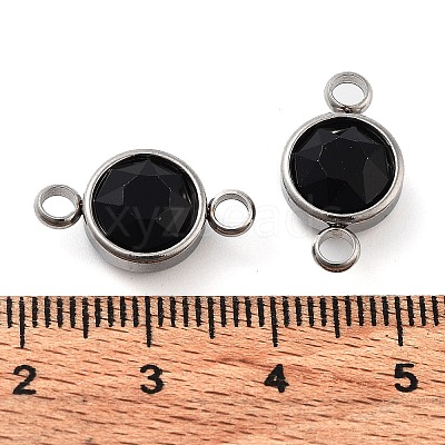 Glass Connector Charms GLAA-G018-P13-1