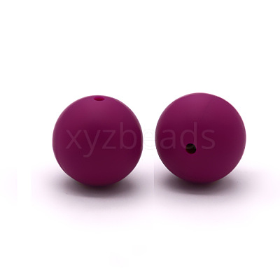 Round Food Grade Eco-Friendly Silicone Beads SI-JX0066A-09-1