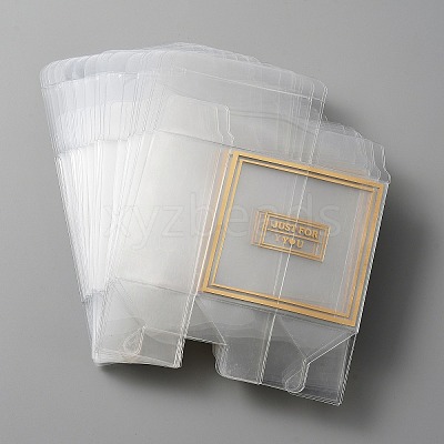 Transparent PVC Candy Gift Boxes CON-WH0084-38B-1