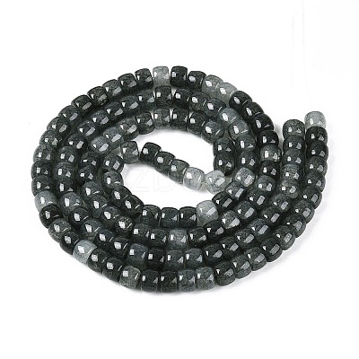 Baking Paint Crackle Glass Beads Strands DGLA-N019-02A-09-1