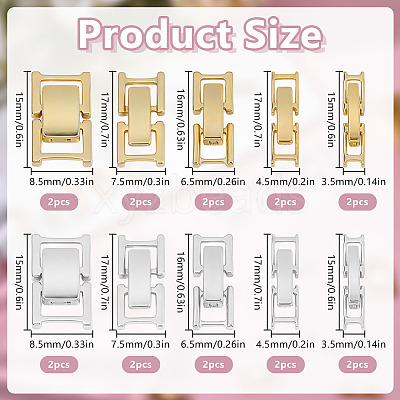 24Pcs 12 Styles Eco-Friendly Brass Watch Band Clasps KK-DR0001-65-1