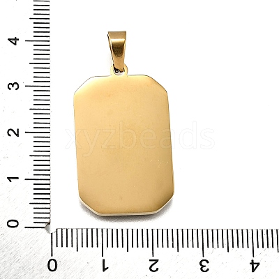 Tarot 304 Stainless Steel Enamel Pendants STAS-M119-09J-G-1