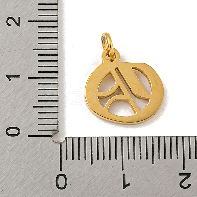 Ion Plating(IP) 304 Stainless Steel Charms STAS-I010-01G-O-1