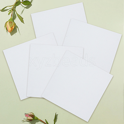 12Pcs 11CT Cross Stitch Fabric Sheets DIY-CY0002-77A-1