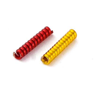 Brass Coiled Wire Tube Beads KK-C070-01-1