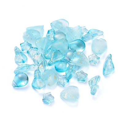 Electroplate Transparent Glass Beads EGLA-L027-D05-1