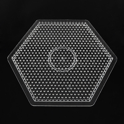 Hexagon ABC Pegboards used for 5x5mm DIY Fuse Beads X-DIY-S002-24-1