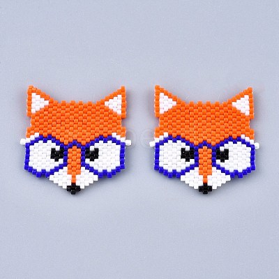Handmade Seed Beads Links Connectors SEED-I012-42-1