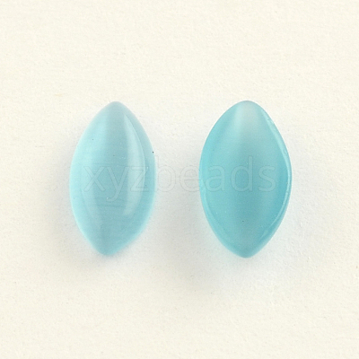 Cat Eye Glass Cabochons CE-R010-14-1