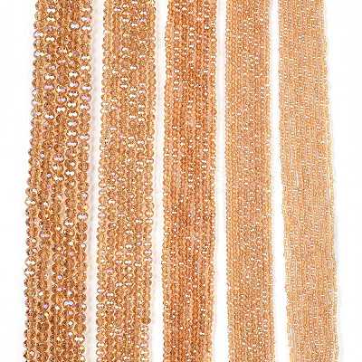 Electroplate Glass Beads Strands EGLA-A044-T1mm-B23-1