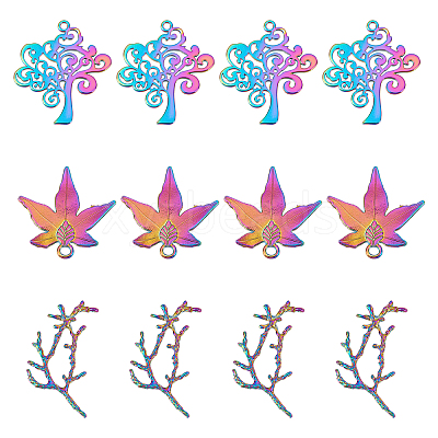 18Pcs 3 Style Alloy Pendants FIND-FH0002-36-1