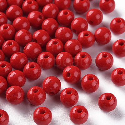Opaque Acrylic Beads MACR-S370-C8mm-A14-1