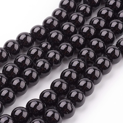 Glass Pearl Beads Strands HY-8D-B20-1-1