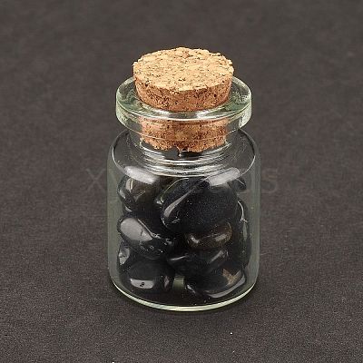 Transparent Glass Wishing Bottle Decoration DJEW-A001-01C-18-1