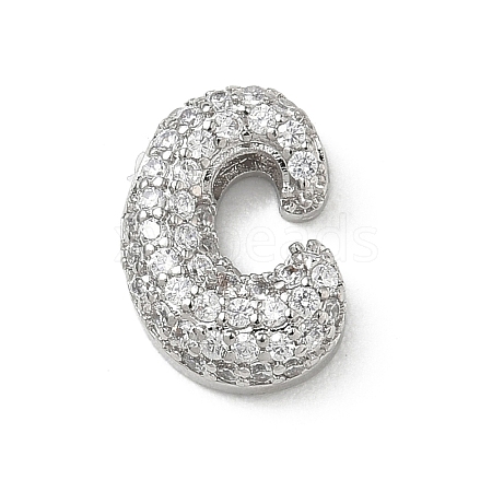 Brass Micro Pave Cubic Zirconia Pendants KK-A300-02P-C-1
