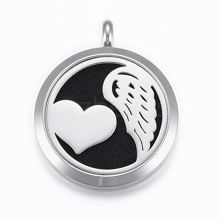 316 Surgical Stainless Steel Diffuser Locket Pendants STAS-H404-30E-1