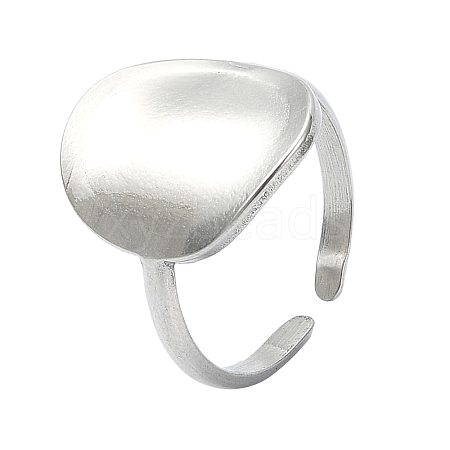 304 Stainless Steel Cuff Rings for Women RJEW-M019-45P-1