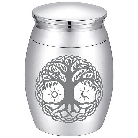 CREATCABIN Alloy Cremation Urn AJEW-CN0002-27A-1