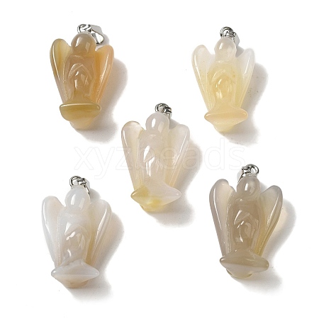 Natural Agate Pendants G-C095-03P-03-1