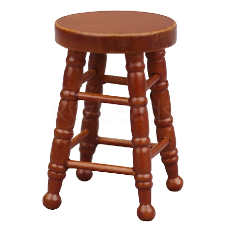 Wood Bar Chair Miniature Ornaments PW-WG93B2C-02-1