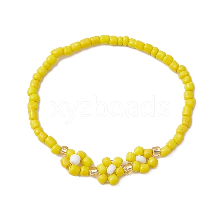 Glass Seed Stretch Bracelets BJEW-JB110103-02-1