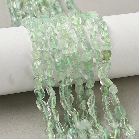Natural Green Fluorite Beads Strands G-D339-A02-1