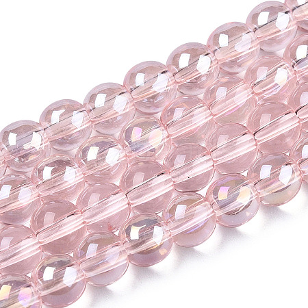 Electroplate Transparent Glass Beads Strands LS-GLAA-T032-T6mm-AB10-1