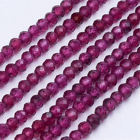 Natural Garnet Beads Strands G-E373-02A-1