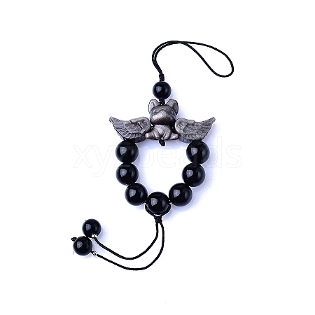 Natural Obsidian Hanging Ornaments PW-WG3A040-01-1