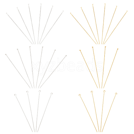 30Pcs 6 Styles 925 Sterling Silver Pins Sets STER-PH0003-58-1