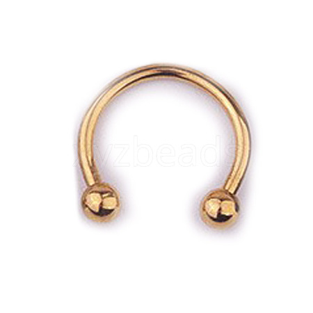 303 Stainless Steel Circular/Horseshoe Barbell Nose RingS WG86D19-19-1